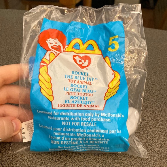 SEALED 1993 Rocket the Blue Jay McDonald’s Happy Meal Toy WITH TAG ERRORS 🫣🫣